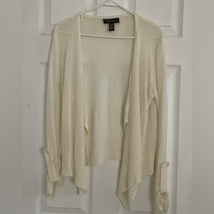 Cable & gauge cardigan